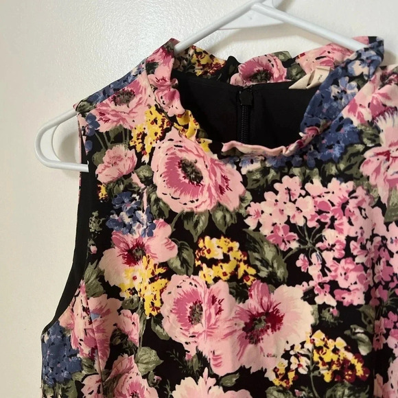 REBECCA TAYLOR Lavinia Rose High Collar Dress - Picture 4 of 7